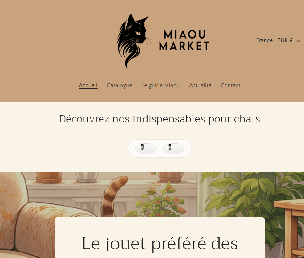 MiouMarket – Site e-commerce spécialisé